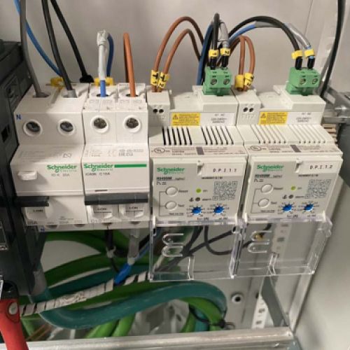 Detalle de cuadro eléctrico